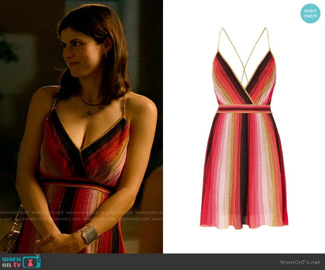M Missoni Striped Ombre Dress worn by Rachel Patton (Alexandra Daddario) on The White Lotus