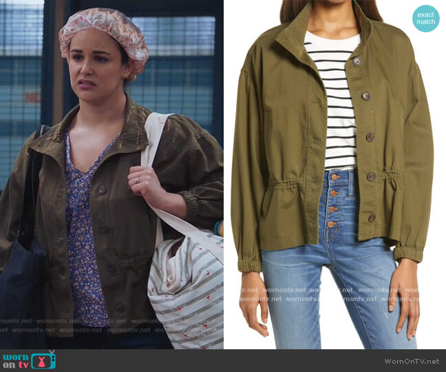 Madewell Highbury Military Jacket worn by Amy Santiago (Melissa Fumero) on Brooklyn Nine-Nine