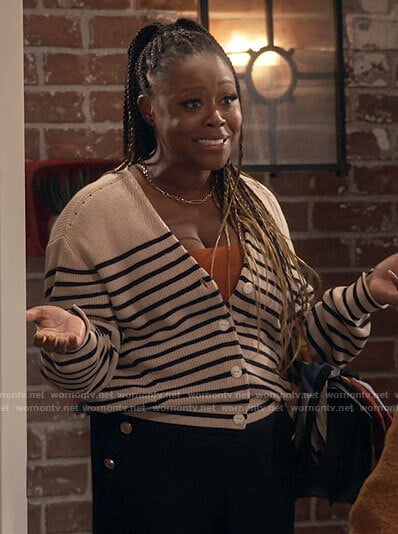 Maeve’s striped cardigan on iCarly