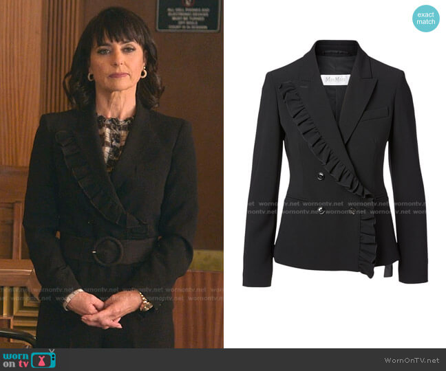 Max Mara Colomba Blazer worn by Kathleen Gale (Constance Zimmer) on Good Trouble
