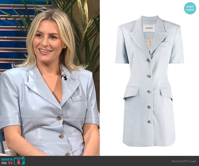 Nanushka Anco Dress worn by Morgan Stewart on E! News