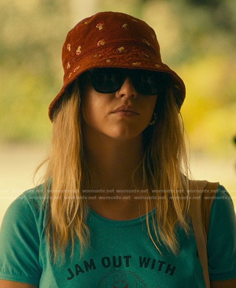 Olivia’s mushroom hat on The White Lotus