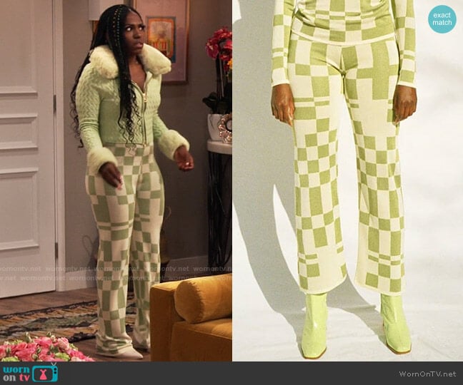 Paloma Wool Puerto Pants worn by Harper (Laci Mosley) on iCarly