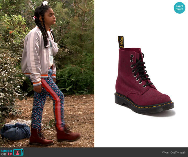 Dr Martens 1460 Pascal Stingray Textured Leather Boot worn by Millicent (Jaidyn Triplett) on iCarly