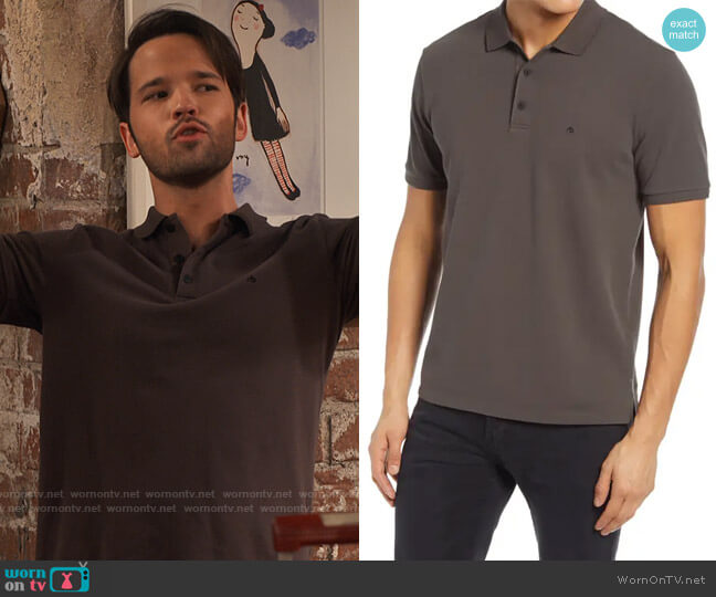 Rag & Bone Principle Polo worn by Freddie Benson (Nathan Kress) on iCarly