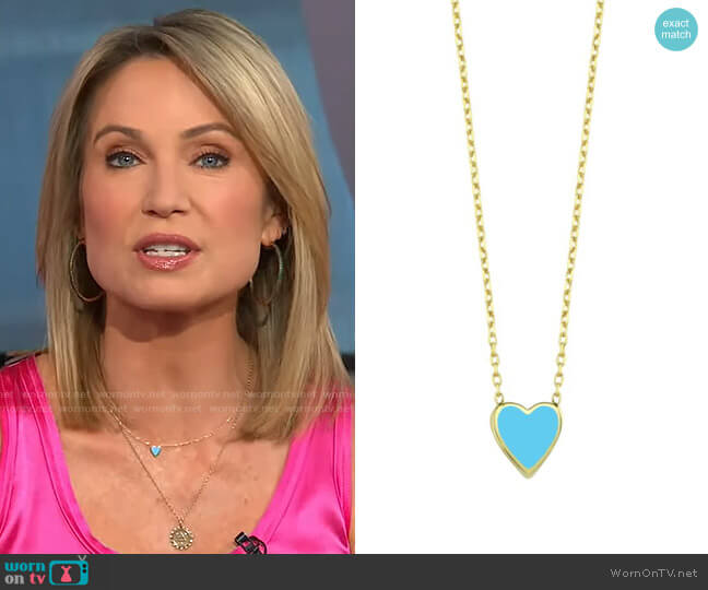 Ragen One Love Necklace in Blue worn by Amy Robach on Good Morning America