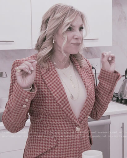 Ramona’s houndstooth print blazer on The Real Housewives of New York City