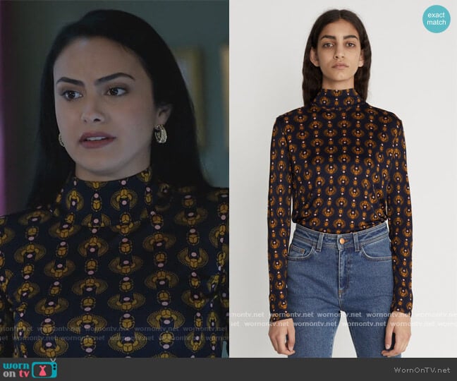 Rodebjer Gellert Top worn by Veronica Lodge (Camila Mendes) on Riverdale