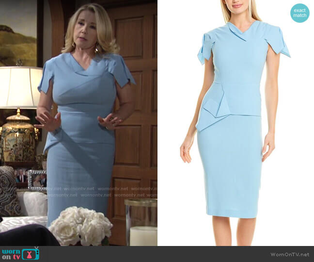 Roland Mouret Vernon Dress worn by Nikki Reed Newman (Melody Thomas-Scott) on The Young and the Restless