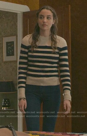 Sarah’s striped sweater on The Republic of Sarah