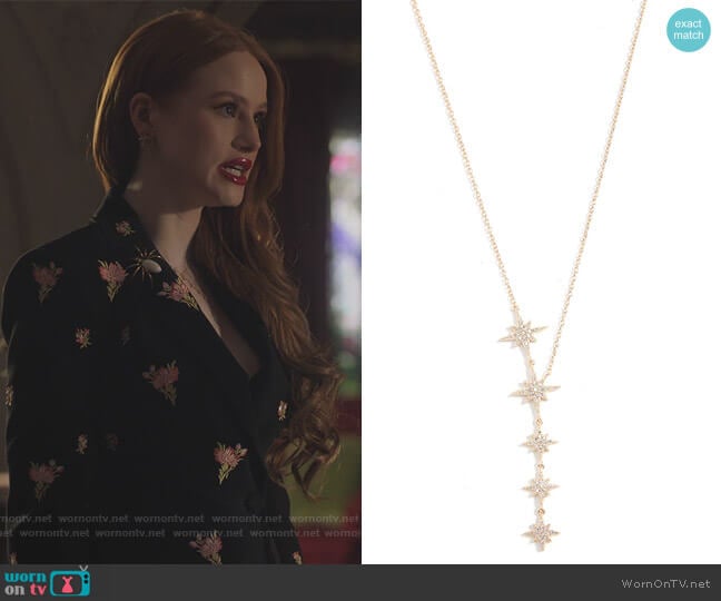 Shashi Starburst Lariat Necklace worn by Cheryl Blossom (Madelaine Petsch) on Riverdale