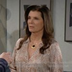 Sheila’s leopard print blouse on The Bold and the Beautiful