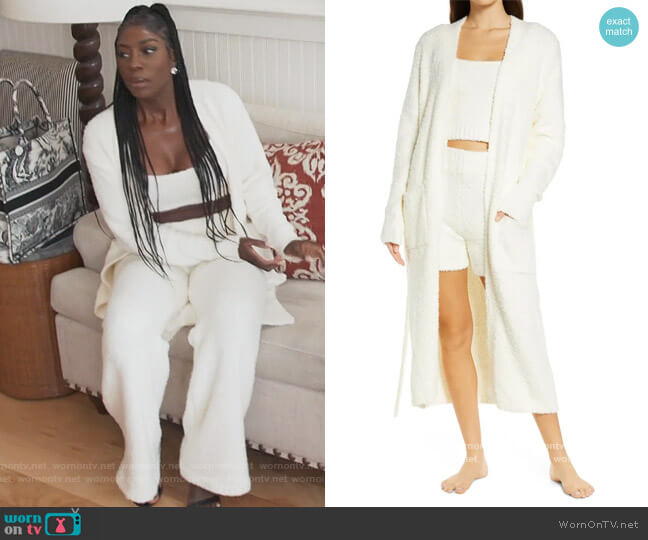 Skims Cozy Knit Boucle Robe worn by Wendy Osefo on The Real Housewives of Potomac