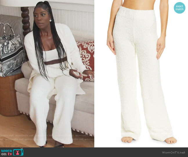 Skims Cozy Knit Pants worn by Wendy Osefo on The Real Housewives of Potomac