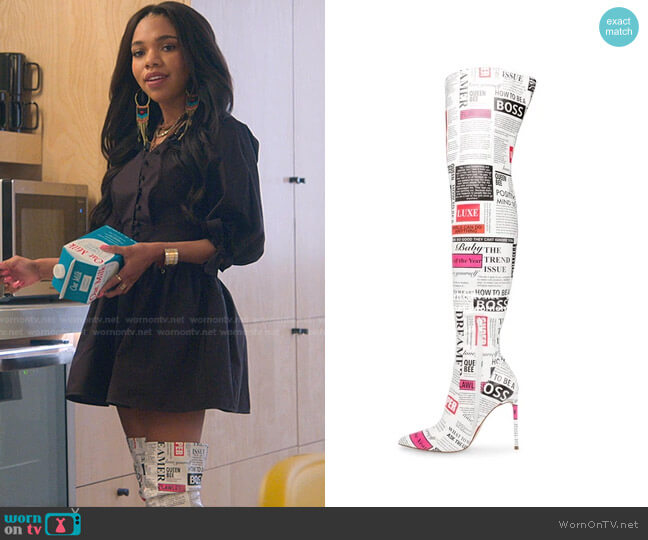 Steve Madden Vava Boots worn by Zelda Grant (Teala Dunn) on Good Trouble