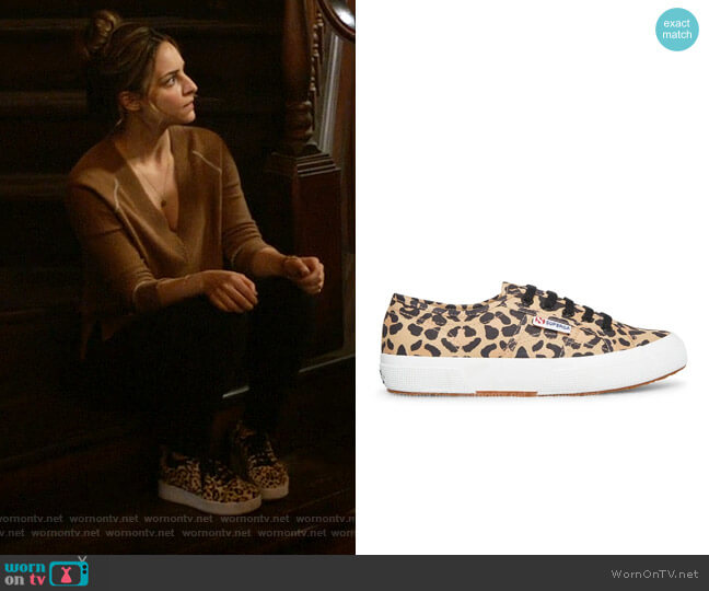 Superga 2750 Fantasy Cotu Black Leopard Sneaker worn by Zari Tomaz (Tala Ashe) on Legends of Tomorrow