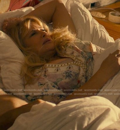 Tanya’s white floral caftan on The White Lotus