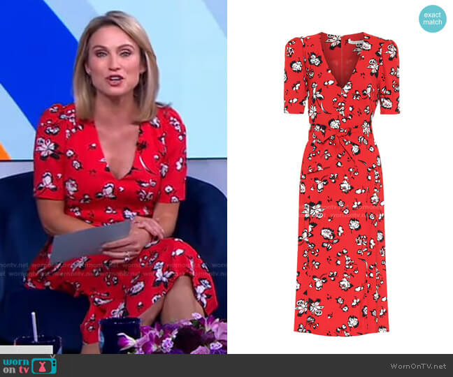 Veronica Beard Joia Dress worn by Amy Robach on Good Morning America