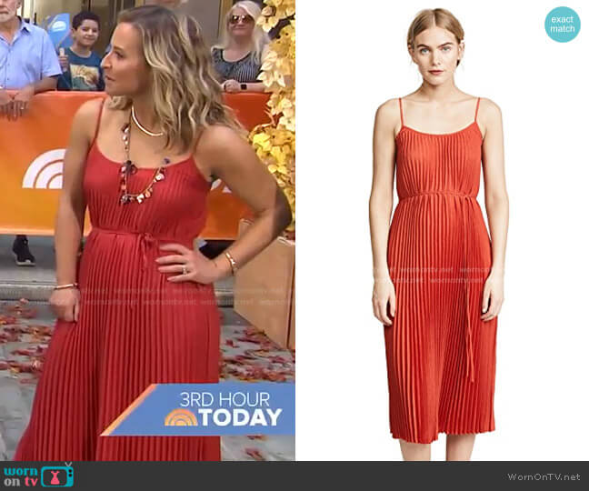 Vince Pleated Cami Dress