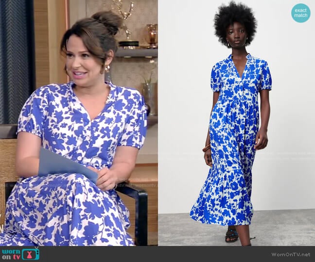 Zara Printed Tiered Dress