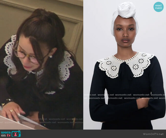 Zara Ribbed Contrasting Sweater worn by Mariana Foster (Cierra Ramirez) on Good Trouble