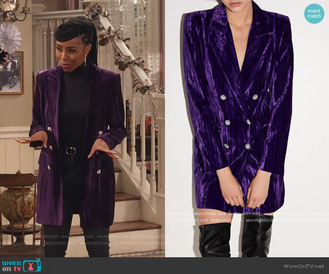 Zara Velvet Blazer