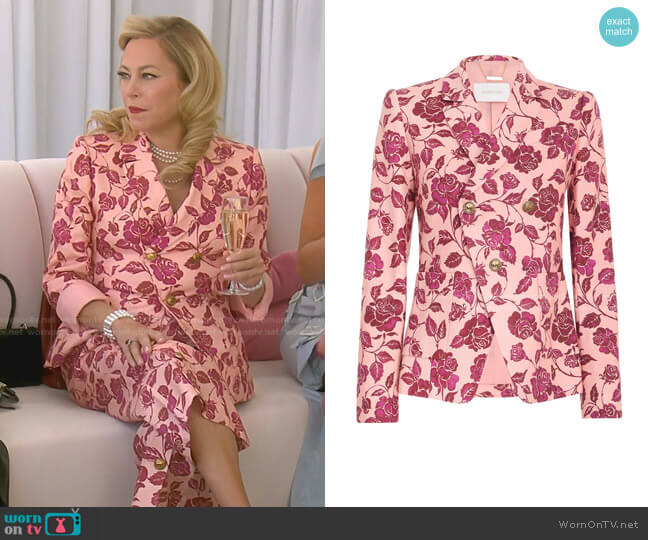 Zimmermann The Lovestruck Tuxedo Jacket worn by Sutton Stracke on The Real Housewives of Beverly Hills