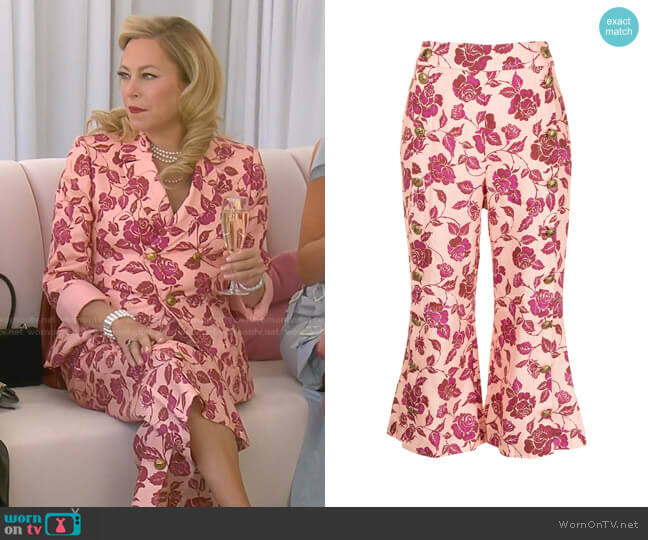 Zimmermann The Lovestruck Tuxedo Trousers worn by Sutton Stracke on The Real Housewives of Beverly Hills