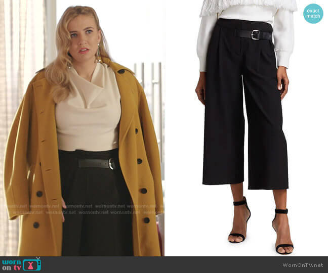 Alice + Olivia Adelina Pants worn by Amanda Carrington (Eliza Bennett) on Dynasty