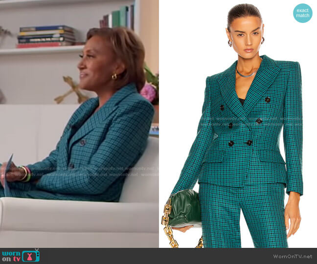 Alexandre Vauthier Double Breasted Blazer worn by Robin Roberts on Good Morning America