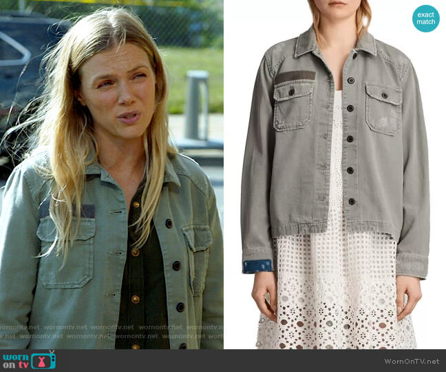 All Saints Jemma Military Jacket worn by Hailey Upton (Tracy Spiridakos) on Chicago PD