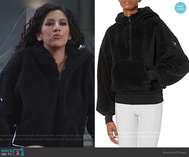 Alo Yoga Streetside Half Zip Hoodie worn by Rosa Diaz (Stephanie Beatriz) on Brooklyn Nine-Nine