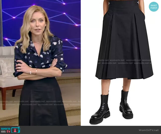 3.1 Phillip Lim Biker Skirt worn by Kelly Ripa on Live with Kelly and Mark