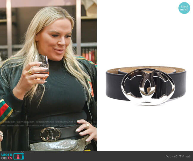 Chanel Oval Buckle Belt worn by Heather Gay on The Real Housewives of Salt Lake City