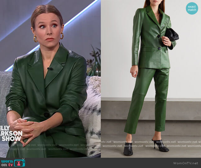 Bouguessa Amina leather blazer