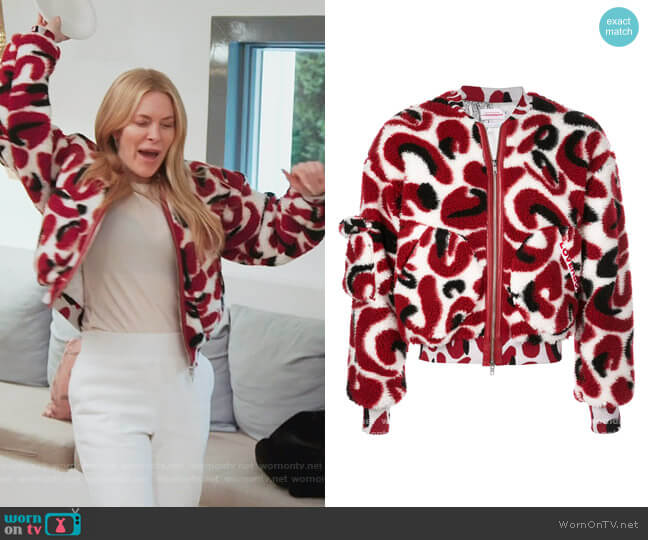 Charles Jeffrey Loverboy Monster Jacquard jacket worn by Leah McSweeney on The Real Housewives of New York City