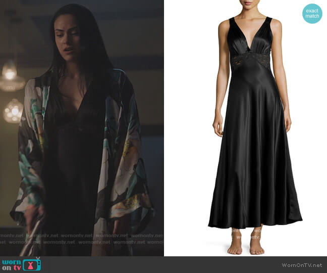 Christine Lingerie Antique Silk Nightgown worn by Veronica Lodge (Camila Mendes) on Riverdale