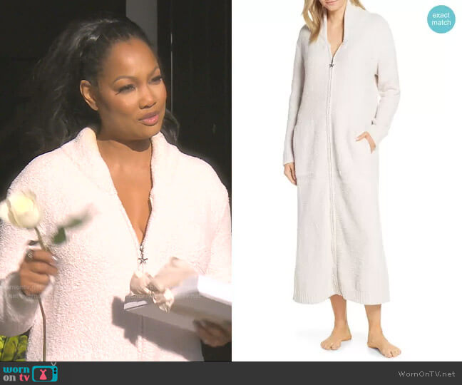 Barefoot Dreams CozyChic Full Zip Robe worn by Garcelle Beauvais on The Real Housewives of Beverly Hills