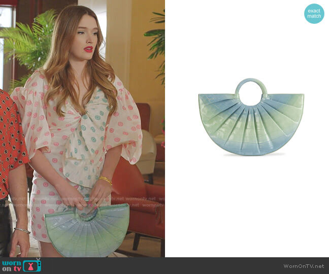 Deadly Ponies Pleated Bender Midi Croc worn by Kirby Anders (Maddison Brown) on Dynasty