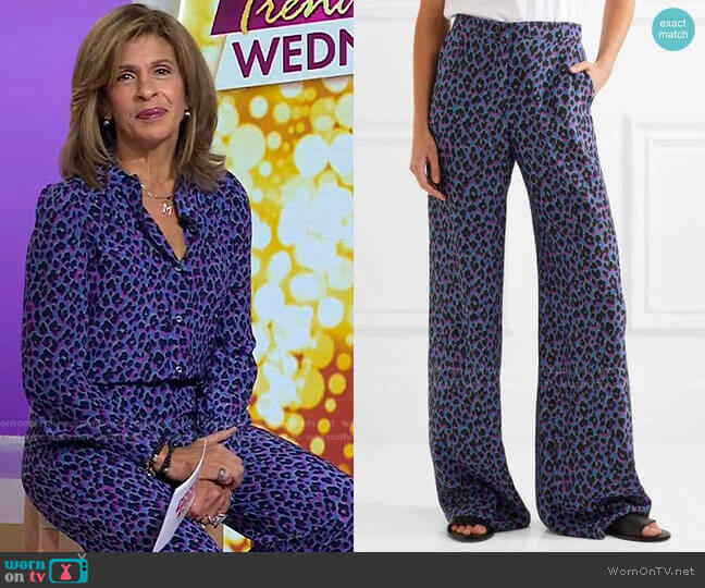 Vanessa Seward Emmanuelle Wide-Leg Pants worn by Hoda Kotb on Today