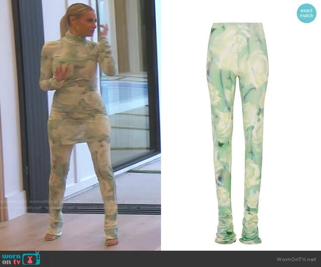 Fenty Extra Long Trousers worn by Dorit Kemsley on The Real Housewives of Beverly Hills