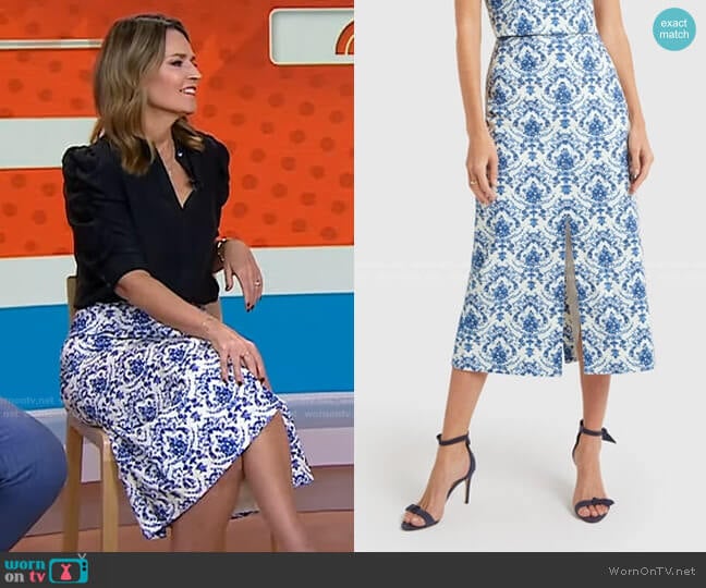 G. Label Andersen Pencil Skirt worn by Savannah Guthrie on Today