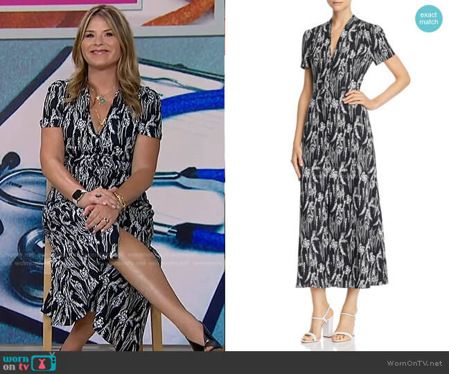 Equipment Gaetan Dress worn by Jenna Bush Hager on Today