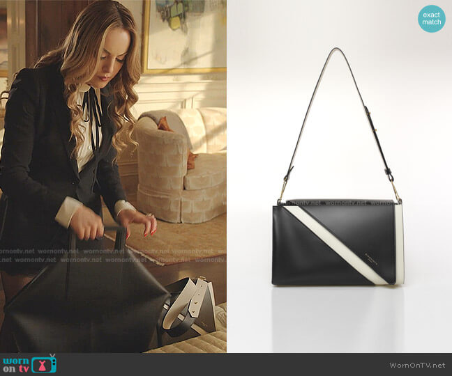 Giaquinto Aline Mix Shoulder Bag worn by Fallon Carrington (Elizabeth Gillies) on Dynasty