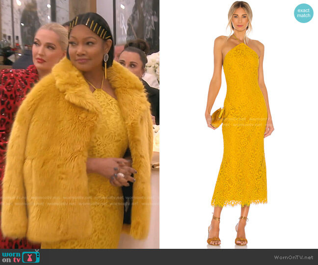 House of Harlow 1960 x REVOLVE Rosaline Dress worn by Garcelle Beauvais on The Real Housewives of Beverly Hills