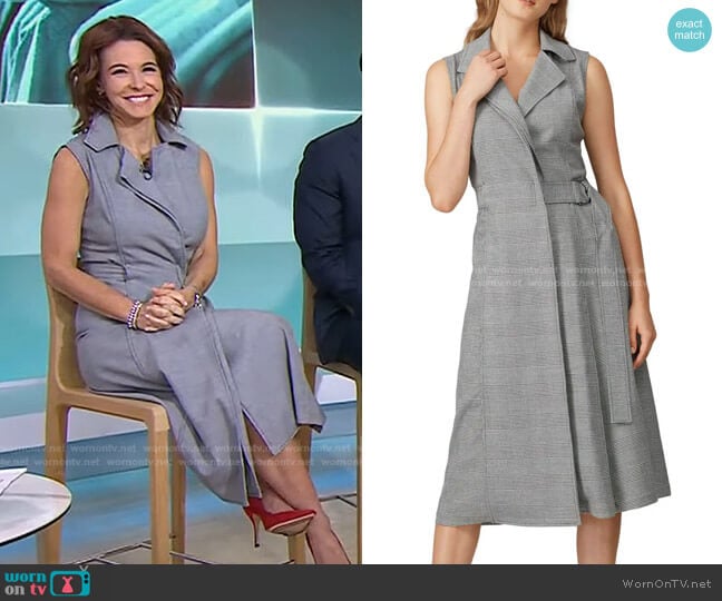 Jason Wu Plaid Belted Midi Dress