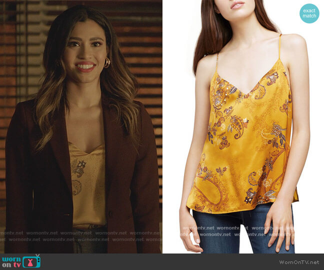 L'Agence Kylee Racer Silk Tank