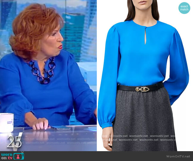 Lafayette 148 Layton Puff Sleeve Top worn by Joy Behar on The View