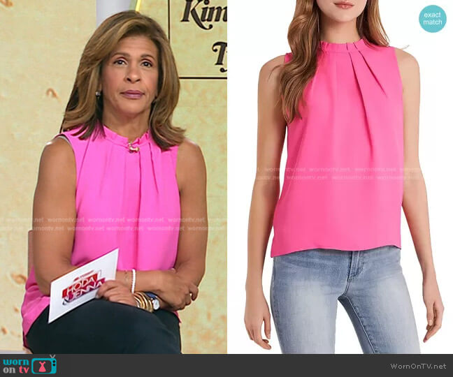 Vince Camuto Luxe Woven Tank worn by Hoda Kotb on Today
