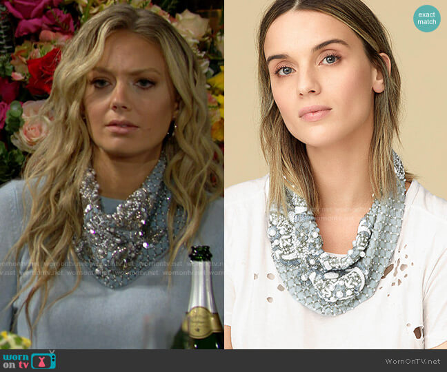 Mignonne Gavigan Le Charlot Necklace worn by Abby Newman (Melissa Ordway) on The Young and the Restless